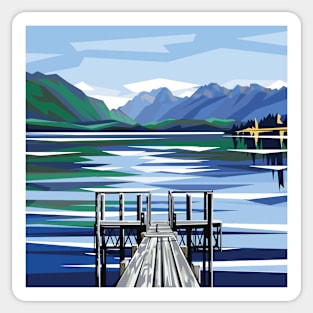 Te Anau Jetty Sticker